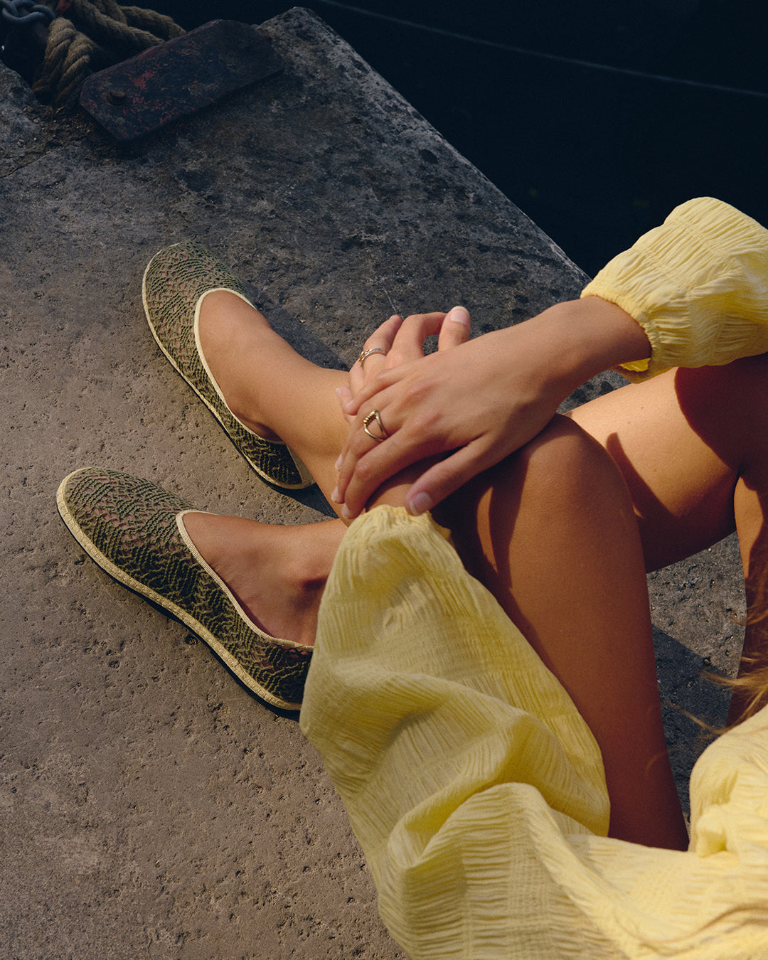 Lilly Sisto Amagansett Crochet Flat