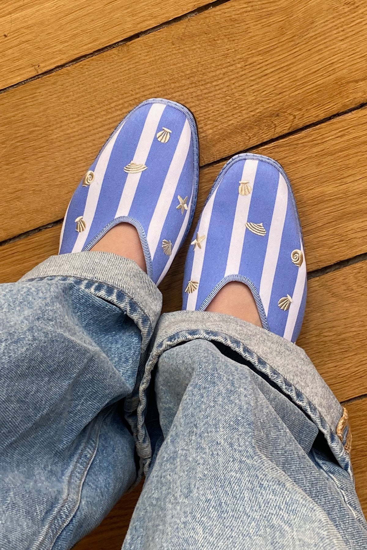 Lilly Sisto x Viani Milano Capri Mary Jane - Striped Italian Shoes