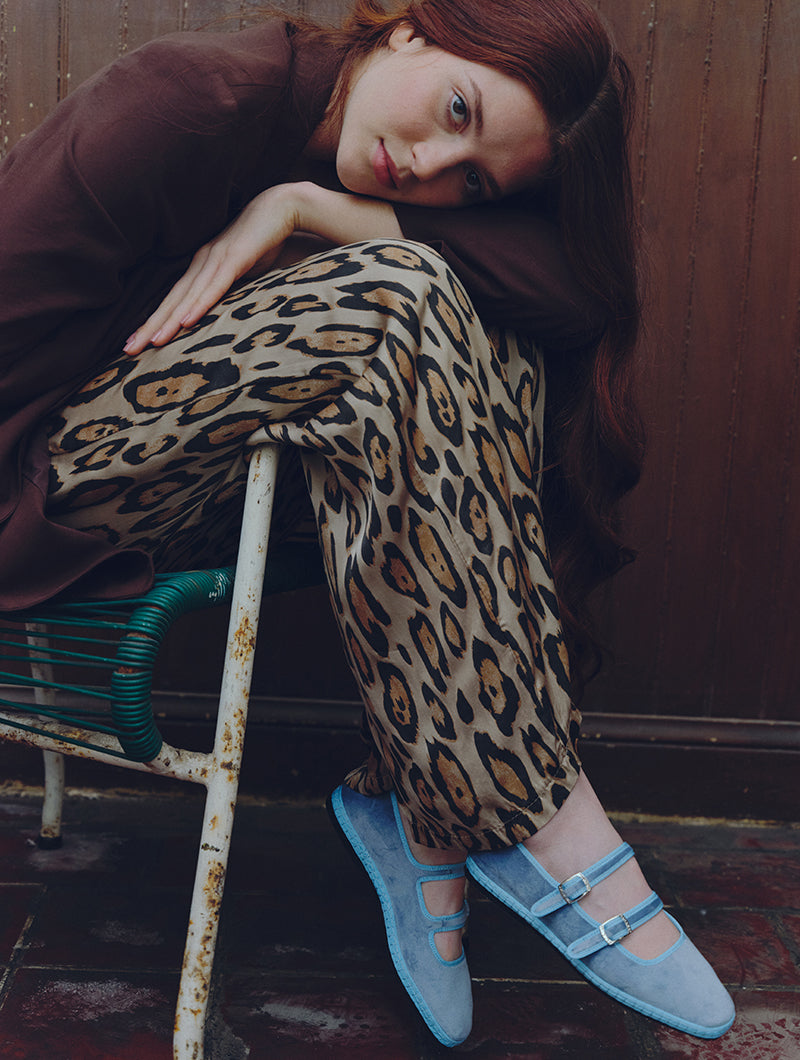 Zoe Sky Blue Double Mary Jane | Preorder
